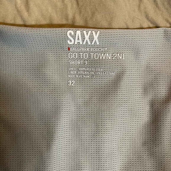 SAXX Ballpark Pouch Go To Town 2N1 Short 9’ - Picture 1 of 4